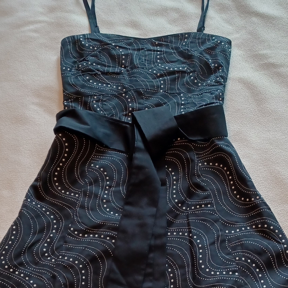 Black and white cocktail dress with convertible straps (NEW)